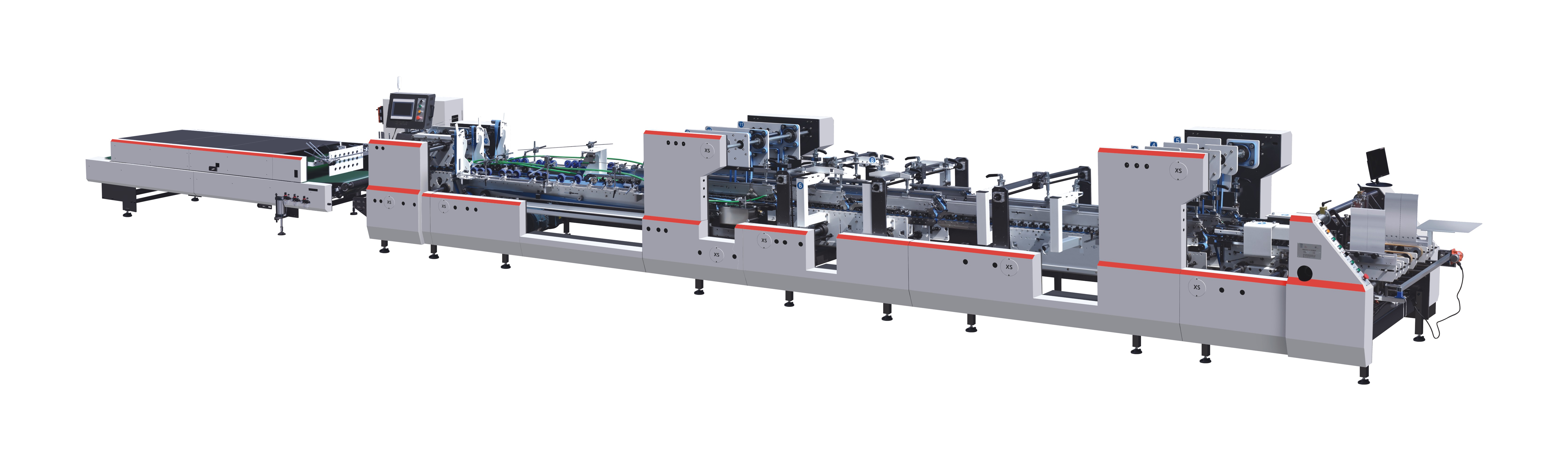 XS-1250 1450 1650 Danh mục Gluer Tốc độ cao
